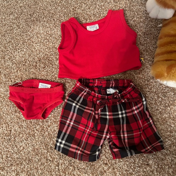 Build A Bear Striped Cat WITH 3 piece outfit. SO CUTE AND CUDDLY😻 - Picture 5 of 7